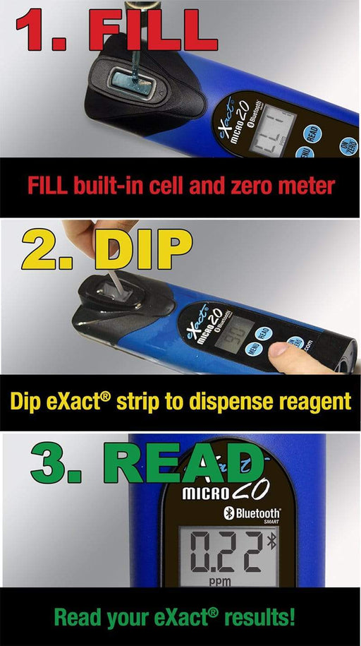 ITS Europe eXact® Micro 20 con fotómetro Bluetooth®.