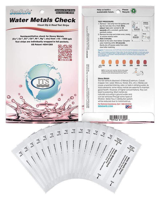 ITS Europe SenSafe® Water Metals Check (contrôle des métaux dans l'eau)
