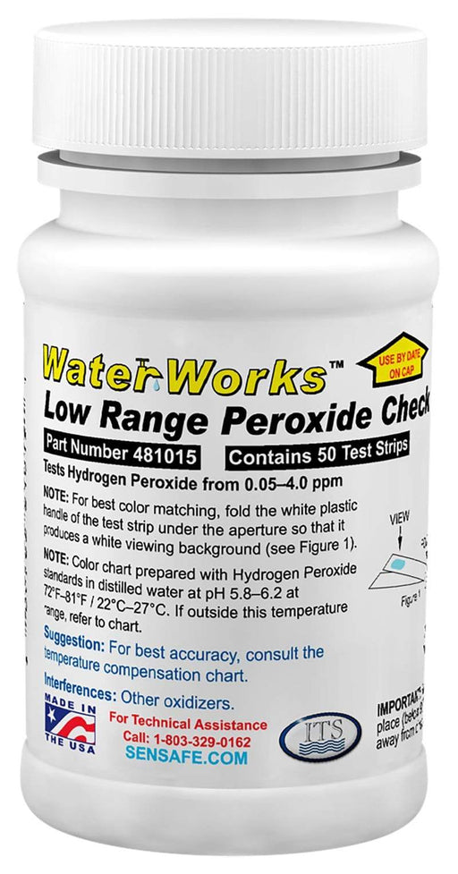 ITS Europe WaterWorks™ Peroxide Check Low Range (en anglais seulement)