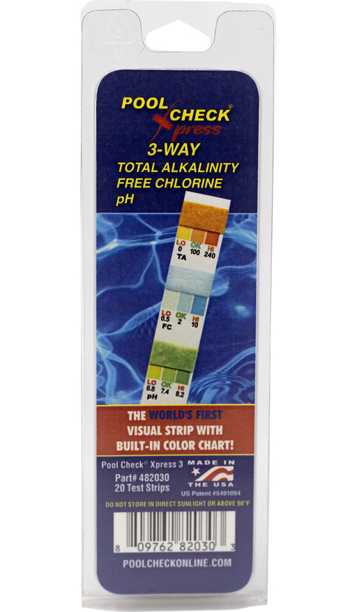 Pool Check Xpress 3-way Test Strip