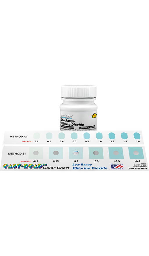 SenSafe® Low Range Chlorine Dioxide (Bottle of 50 tests)