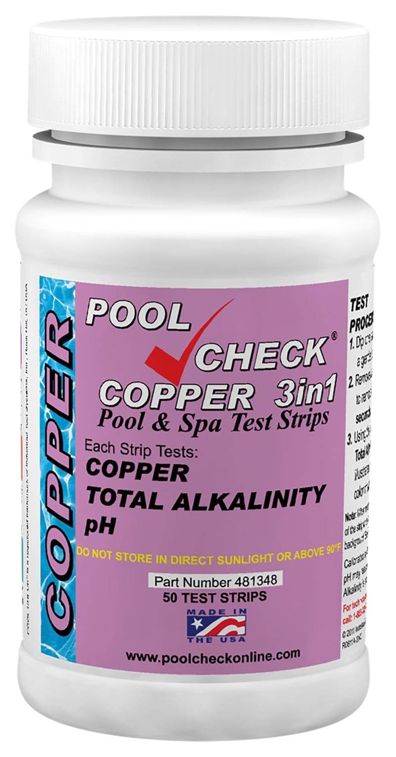 PoolCheck® Copper 3in1 - Copper, pH & Alkalinity (Bottle of 50 tests ...